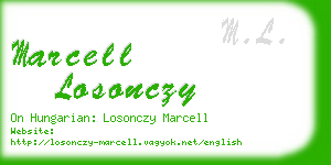 marcell losonczy business card